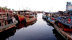 Fishing boats at Kawal port